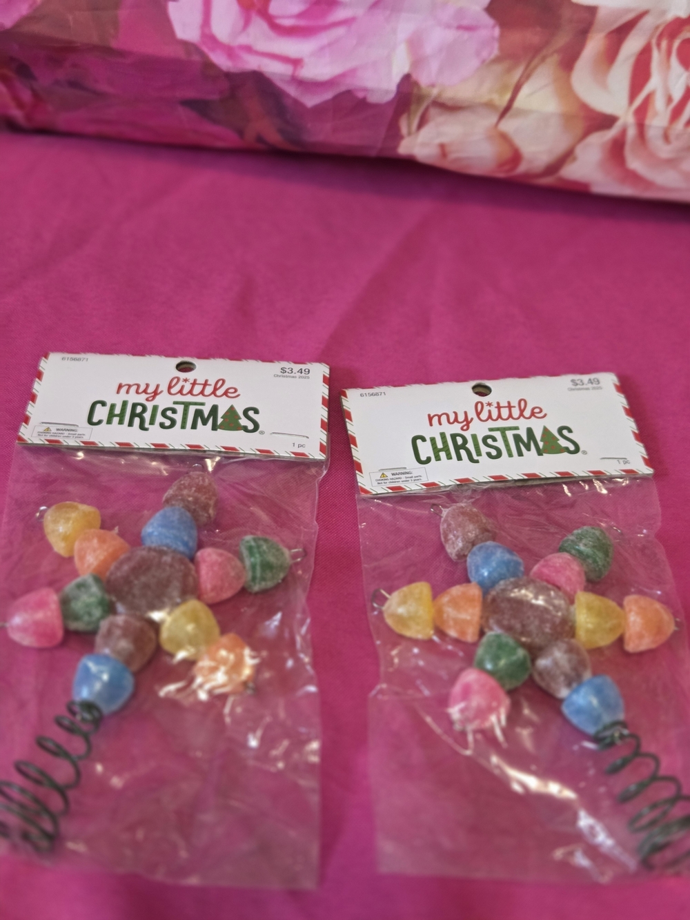 My Little Christmas Colorful Candy Tree Picks - Set of 2